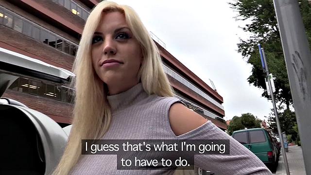 A blonde Latina get her big butt pounded by the police officer in uniform