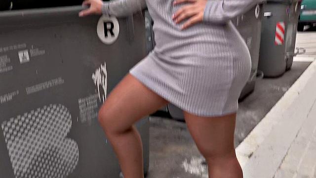 A blonde Latina get her big butt pounded by the police officer in uniform