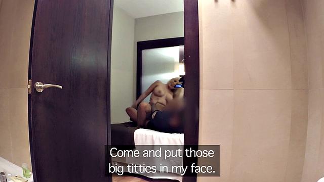 A blonde Latina get her big butt pounded by the police officer in uniform