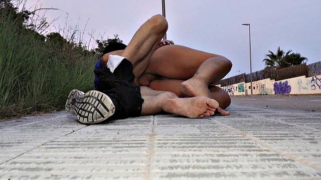 Caught Nude In Her Car