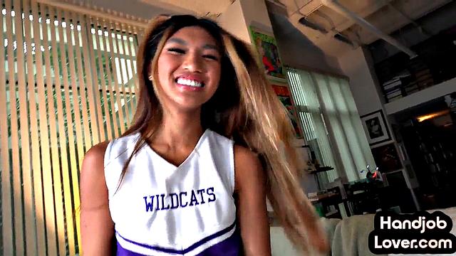 21yo Asian teasing lover in POV