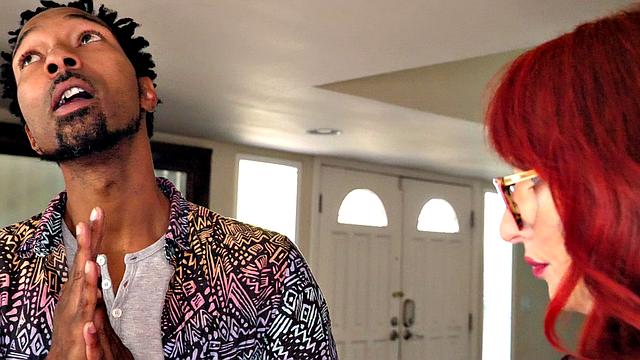 Curvy realtor enjoys big, black cock