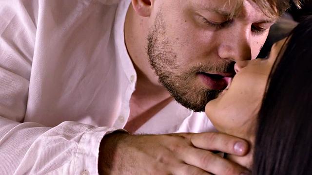 Romantic passionate date night where man is going