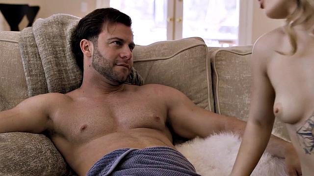 Sensual busty Asian riding lucky guy on first date