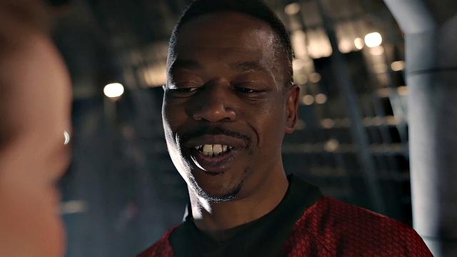 Interracial cowgirl action with a skinny black babe and a smile on her face