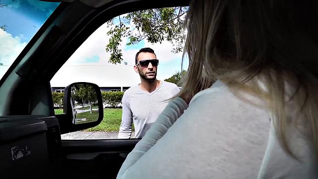Str8 guy barebacks for money in public van outdoor