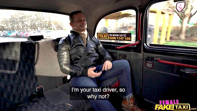 Смотри, как София Ли соблазняет французского красавца и трахается с ним в такси, пока он лижет её гладкую киску и кончает ей на грудь