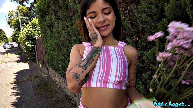 Latina Banged in the Garden