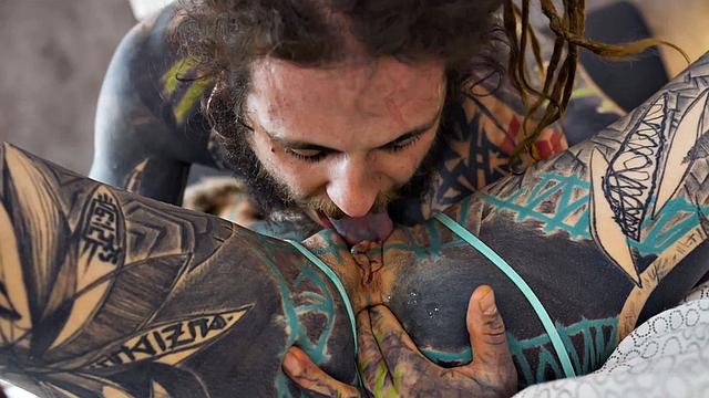 Tattoo Girl Anuskatzz Gets Fucked Balls Deep In Her Ass