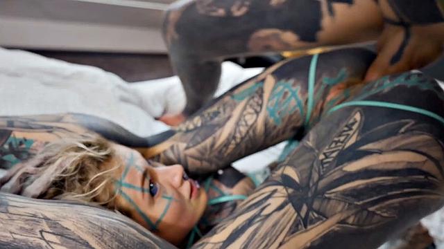 Tattoo Girl Anuskatzz Gets Fucked Balls Deep In Her Ass