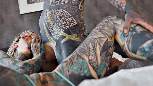 Tattoo Girl Anuskatzz Gets Fucked Balls Deep In Her Ass