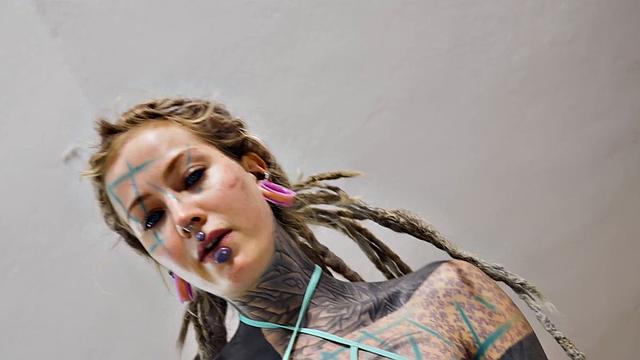 Tattoo Girl Anuskatzz Gets Fucked Balls Deep In Her Ass