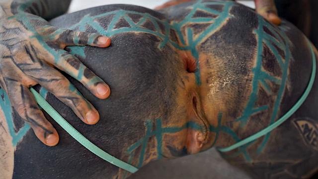 Tattoo Girl Anuskatzz Gets Fucked Balls Deep In Her Ass