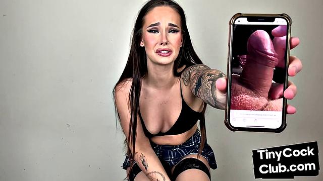 21yo lingerie babe comments on small cocks