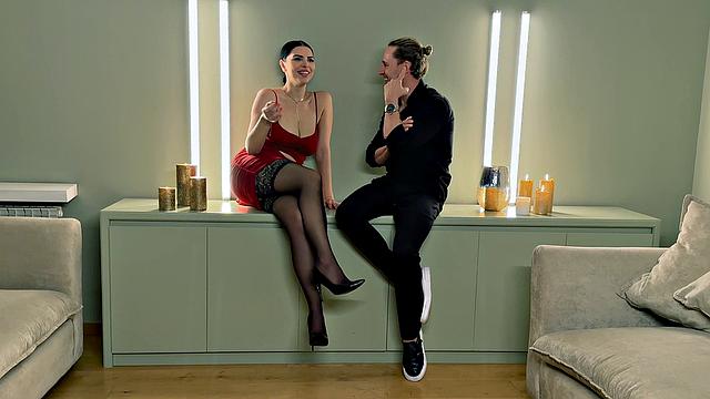 Shaved pussy, bondage and very first squirt. Russian pornstar Kira Queen loves rock hard fuck with a bit of fetish - XXX porn!