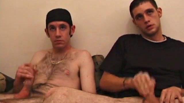 If you like twinky skater boys, Tag and Bama are for you. They start stroking each other while watching a porn video, and then take turns sucking each other in a tentative and shy way.