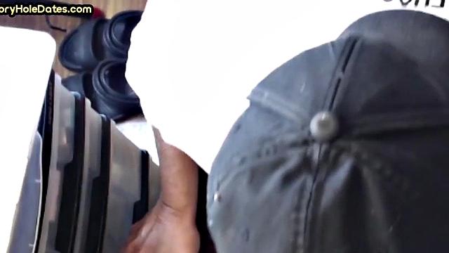 Gloryhole DILF spoils cock in homemade closeup sucking