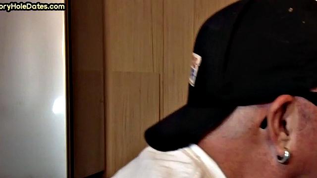 Gloryhole DILF spoils cock in homemade closeup sucking