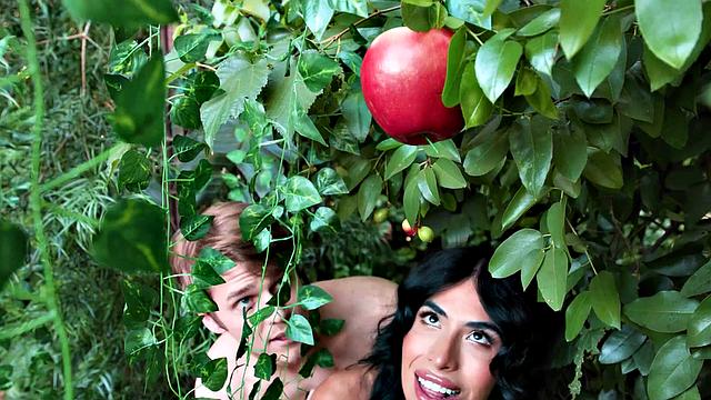 TRANSFIXED - Virgins Sage Roux & Avery Lust Are WILD In Garden After Eating Forbidden Fruit