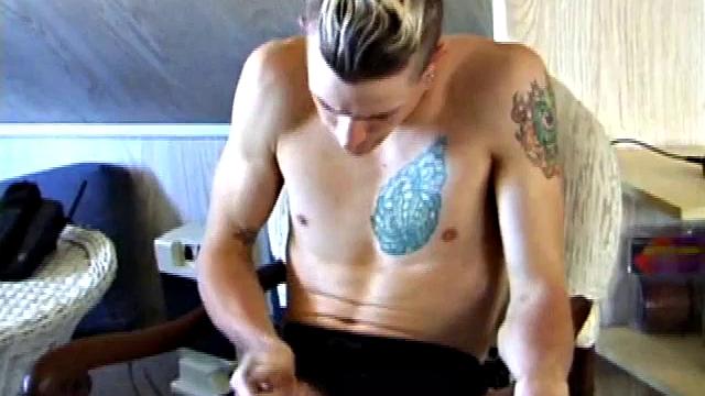 Alone in his bedroom, Shane watches porn and edges himself until he cums