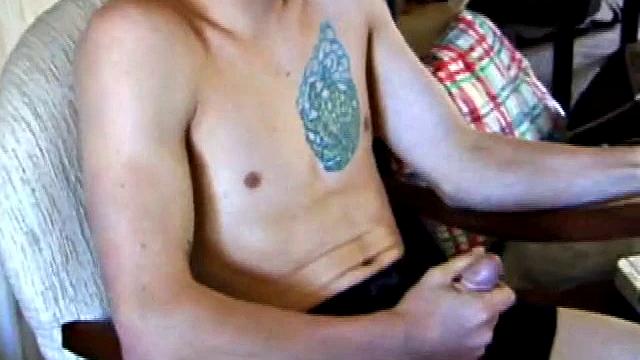 Alone in his bedroom, Shane watches porn and edges himself until he cums