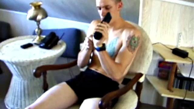 Alone in his bedroom, Shane watches porn and edges himself until he cums