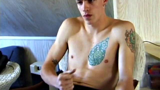 Alone in his bedroom, Shane watches porn and edges himself until he cums