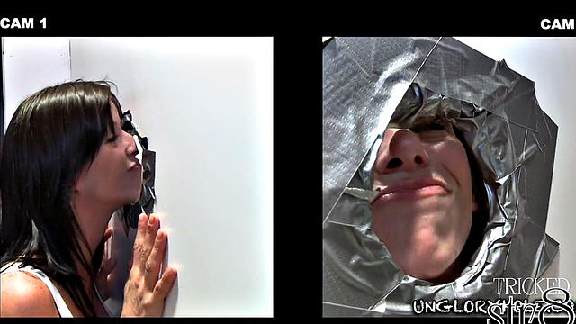 Straight gloryhole baited