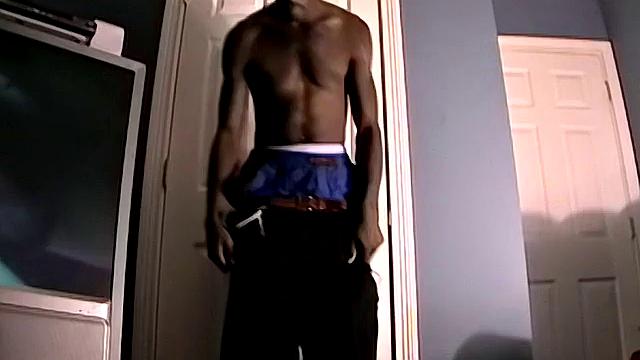 Joey shows off and blasts a huge load-handsome and humble, just ask his mirror