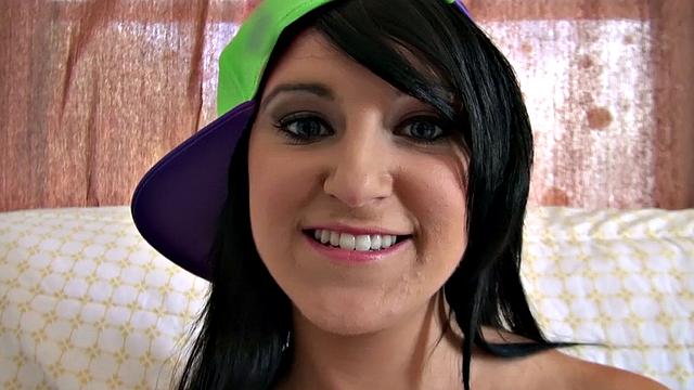 Brunette bombshell enjoys outdoor car sex with her toys and big tits