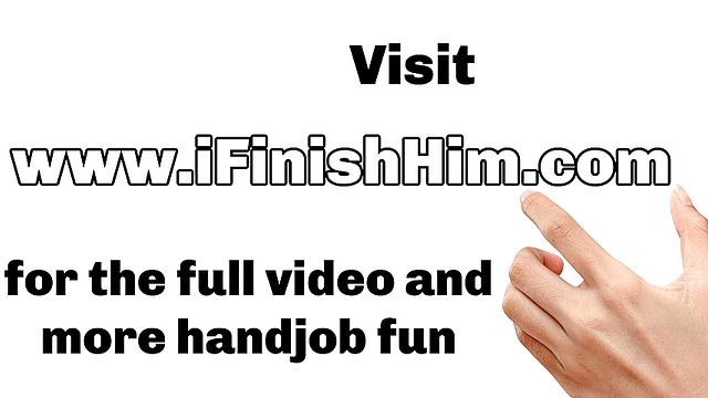 Сиськи как планета - и финиш руками да в рот, прямо перед камерой