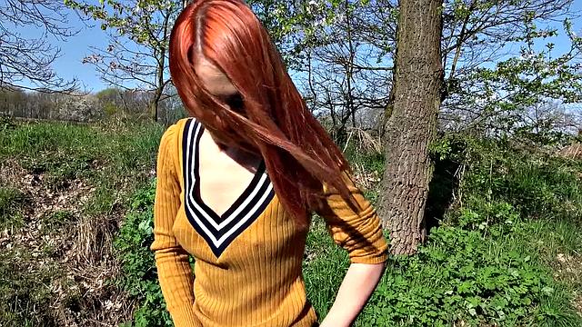 Tattooed Redhead Fucks for Cash