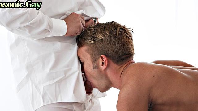 Masonic DILFS bareback fucks bottom twink in 3some