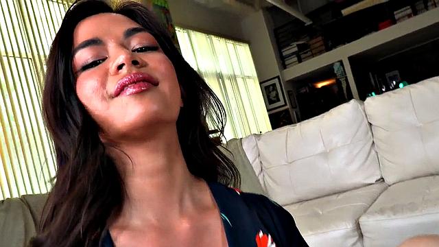 HJ POV lover jerks oiled cock while talking dirty