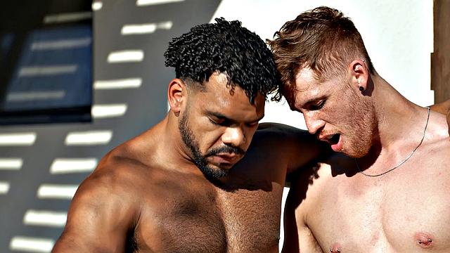 FalconStudios - VERY HOT INTERRACIAL THREESOME With Ass Pounding & Spitroast