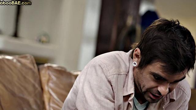 Big-titted pussylicked MILF in stockings pounded by her BF