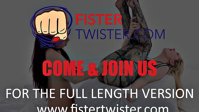 Blonde Hard Fisted By Redhead