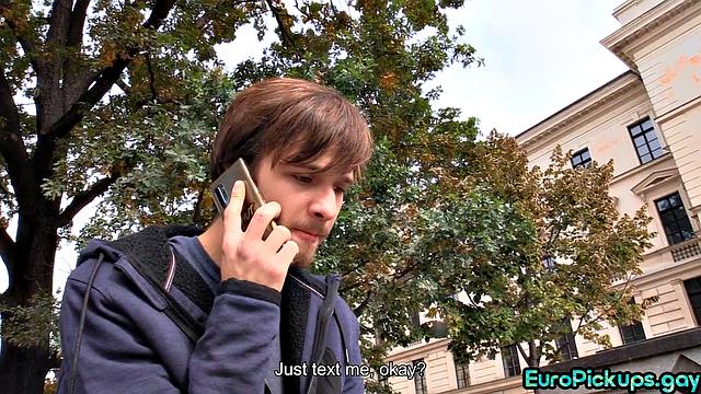 Picked up guy gets facial