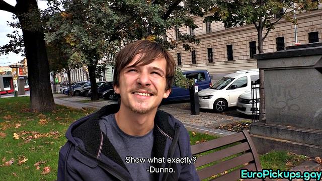 Picked up guy gets facial