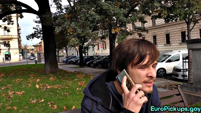 Picked up guy gets facial