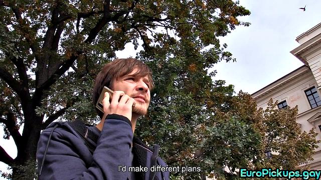 Picked up guy gets facial