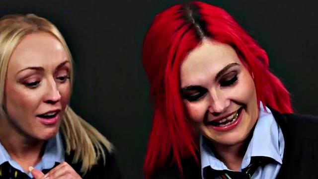 CFNM uniform schoolbabes wank classmate