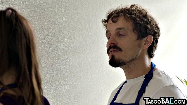 Nasty babe doggyfucked hard by lover