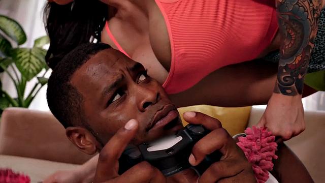 Raunchy tattooed MILF pusdydrilled after deepthroating