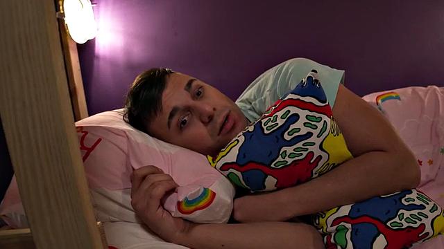 Nympho traveler caught masturbating by hostel mate