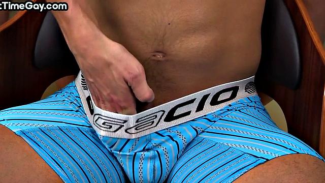 Black str8 first time in gay pleasure by dominant top