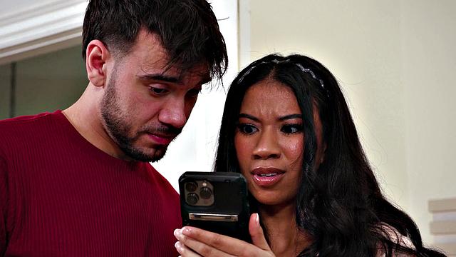 NURU MASSAGE - Cute Ebony Ameena Green Has A Slippery Gift For Her Boyfriend