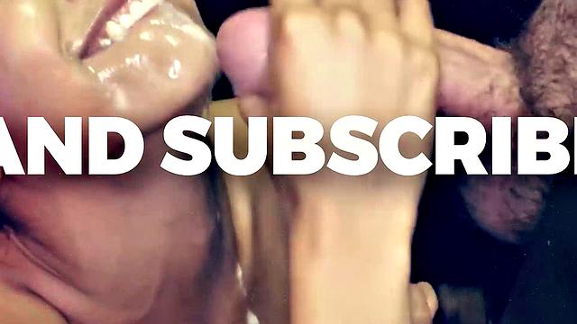 GloryholeSecrets - Cute PETITE Brunette Deepthroats And Gives Blowjobs At The Gloryhole