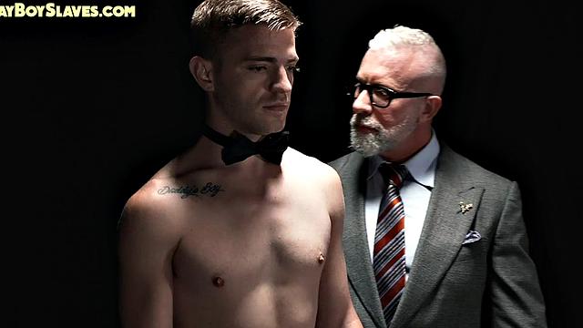 Sub tiny twink rimmed and barebacked in voyeur sex by DILF