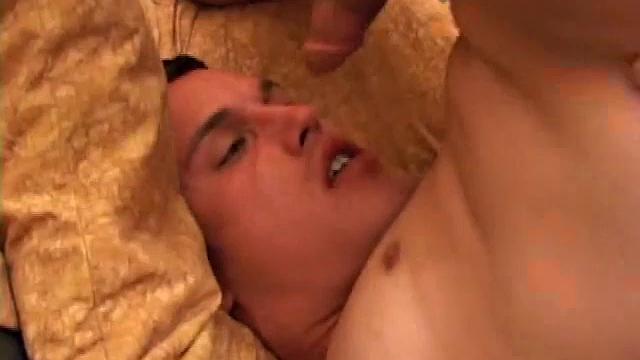 We look in on Camden DeMarko as he gets naked on his bed and works up a stiff one. Camden strokes his cock, giving us a hot show, and then flips his legs over his head to pump a warm cum load onto his face.